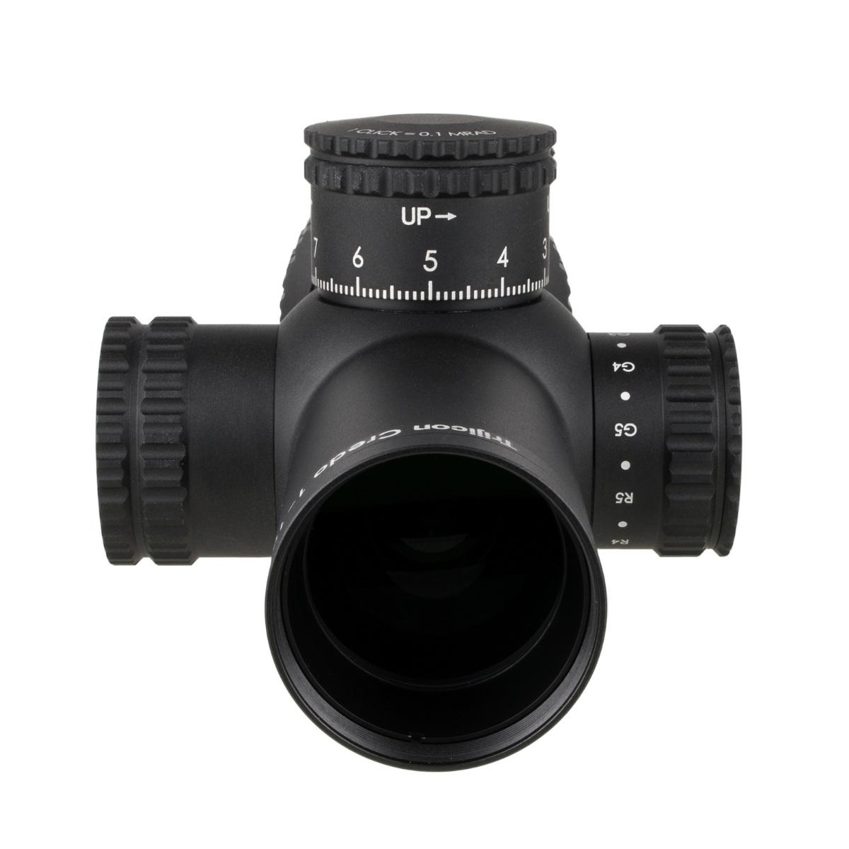 trijicon luneta credo 1 10x28 mrad segmented circle red green ffp cr1028 c 2900050