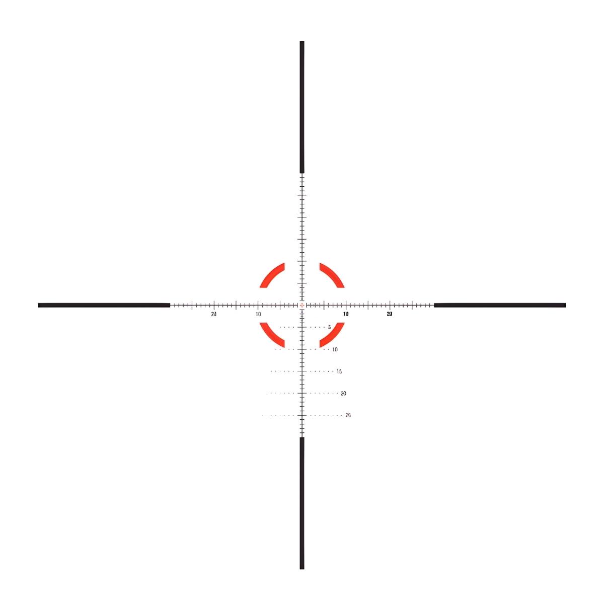 trijicon luneta credo 1 10x28 mrad segmented circle red green ffp cr1028 c 2900050