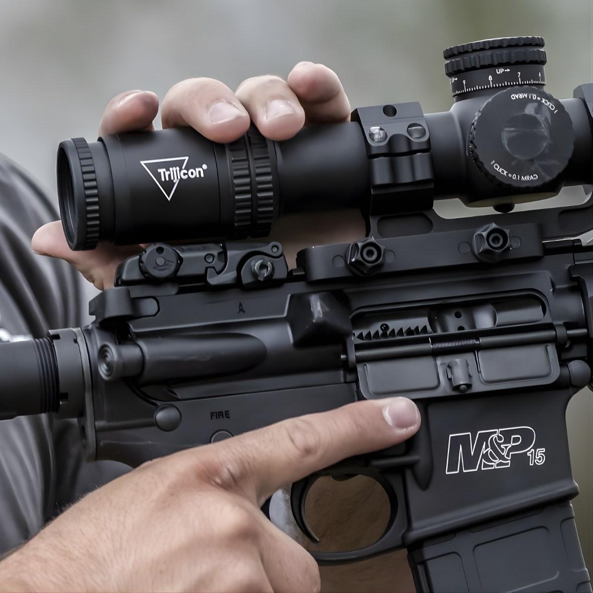 trijicon luneta credo 1 10x28 mrad segmented circle red green ffp cr1028 c 2900050