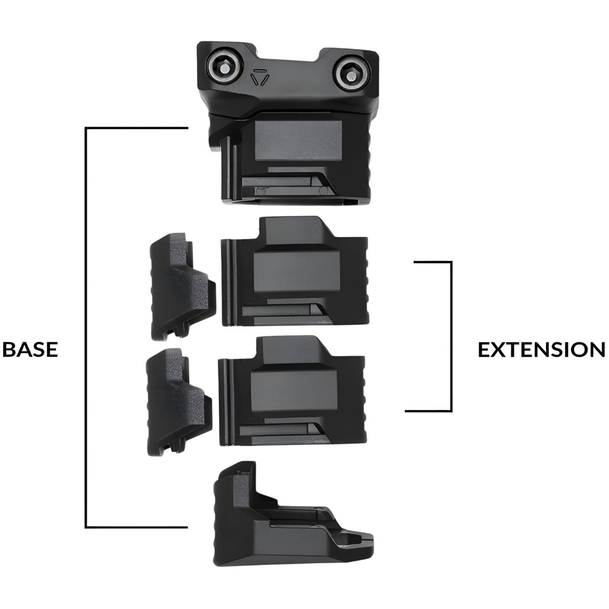 strike industries chwyt przedni strike stacked angled cms picatinny blk si ar cms psaf bk