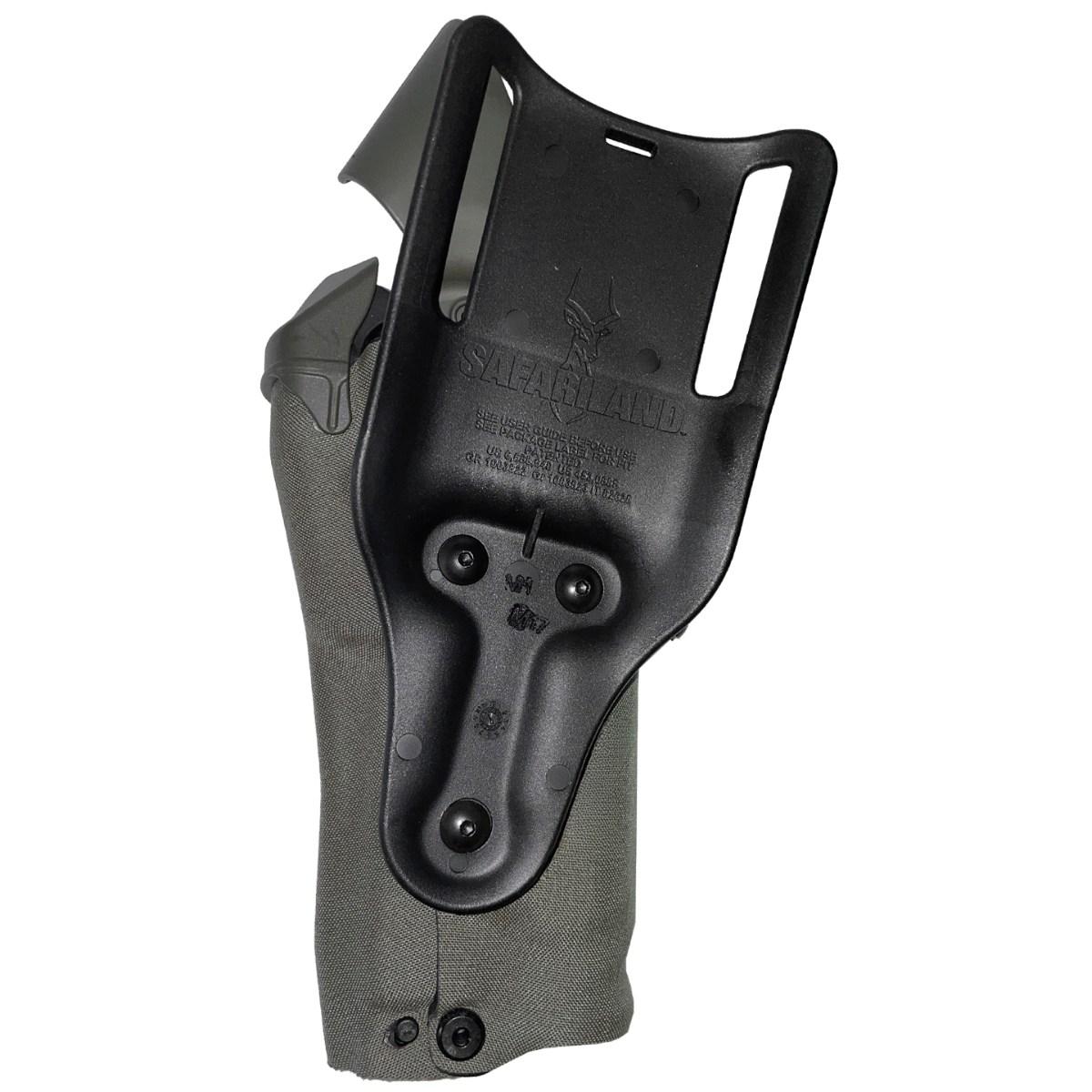 safariland kabura 6395rds als low ride level 1 do pistoletu glock 19 45 gen 4 5 camo green cordura prawa 6395rds 2832 731