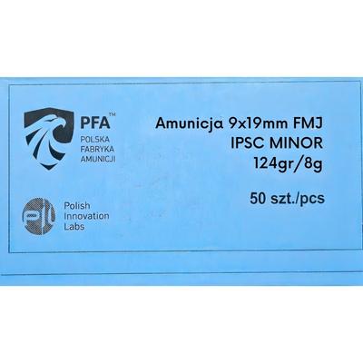 PFA IPSC MINOR 9x19 8g FMJ...