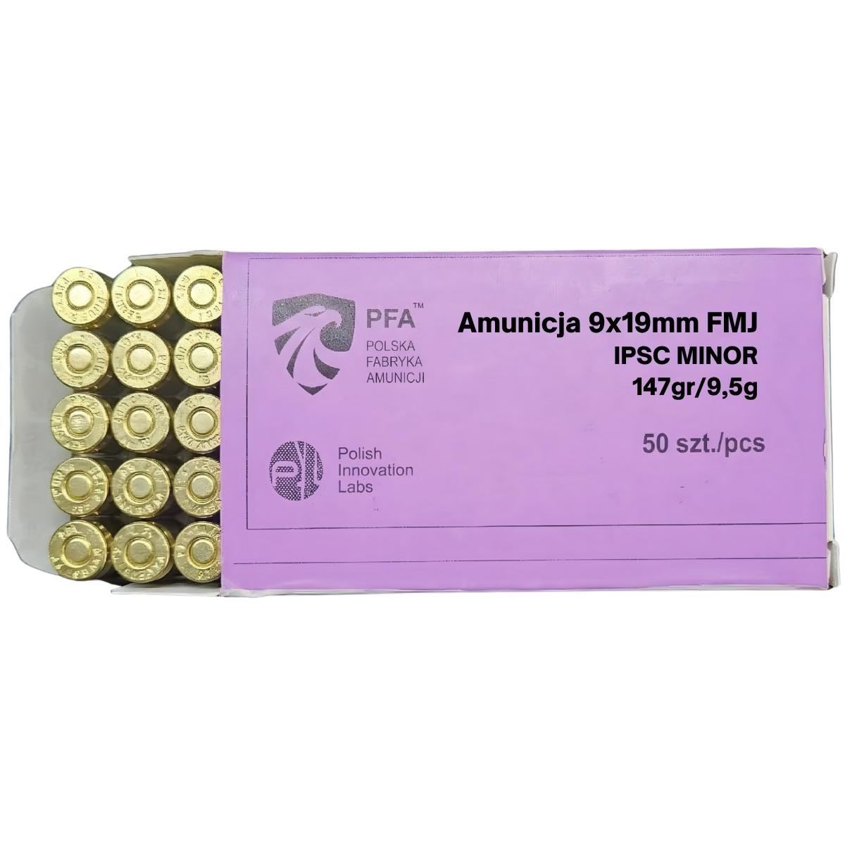 pfa ipsc minor 9x19 9 5g fmj 50 szt