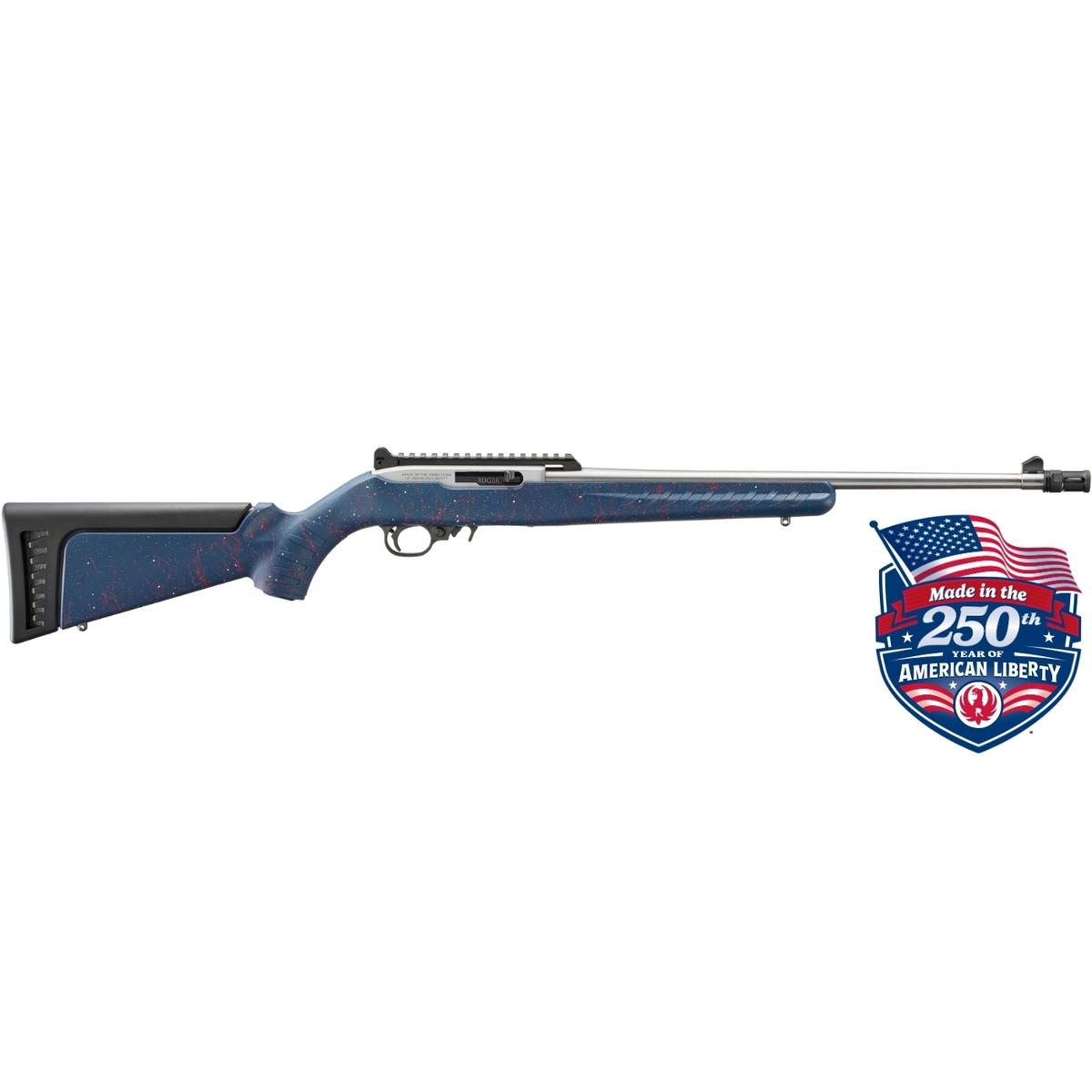 ruger 10 22 stainless steel liberty blue synthetic wersja limitowana z okazji 250 lecia usa 32039