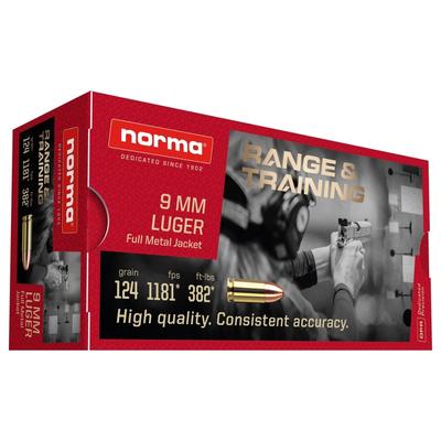 9x19 Norma FMJ 124gr/8g
