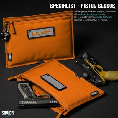savior wkladka pistol sleeve do specialist range bag 3 pack hunter orange hc ra3gun spare 3pc an