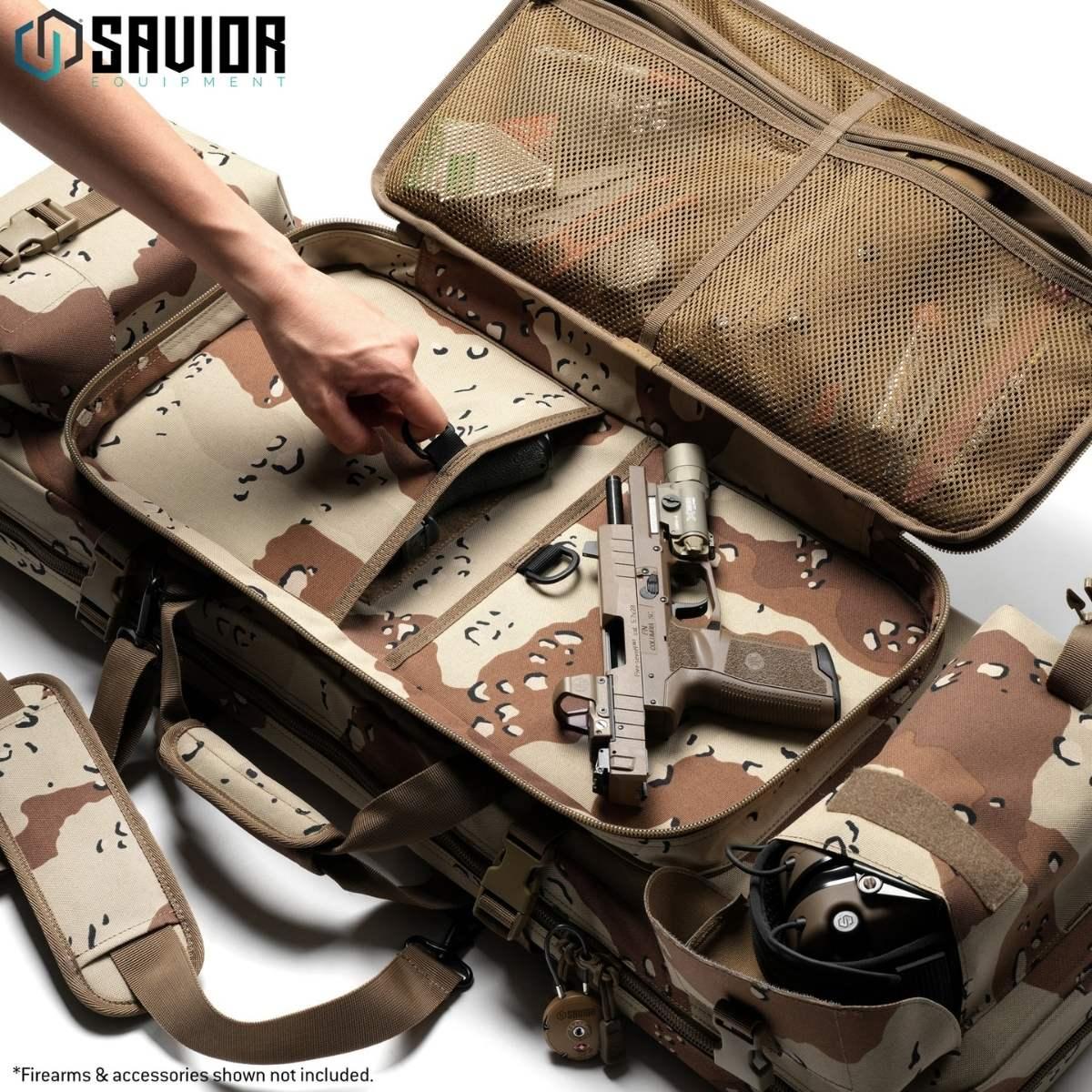 savior torba double rifle bag urban warfare 36 camo chocolate chip rb 3612dg ver2 dbdu