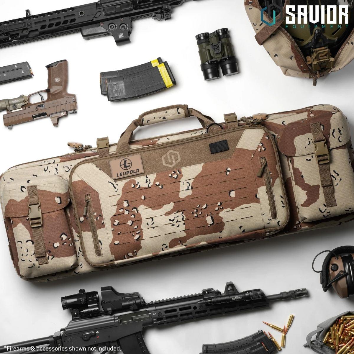 savior torba double rifle bag urban warfare 55 camo chocolate chip rb 5512dg ver2 dbdu