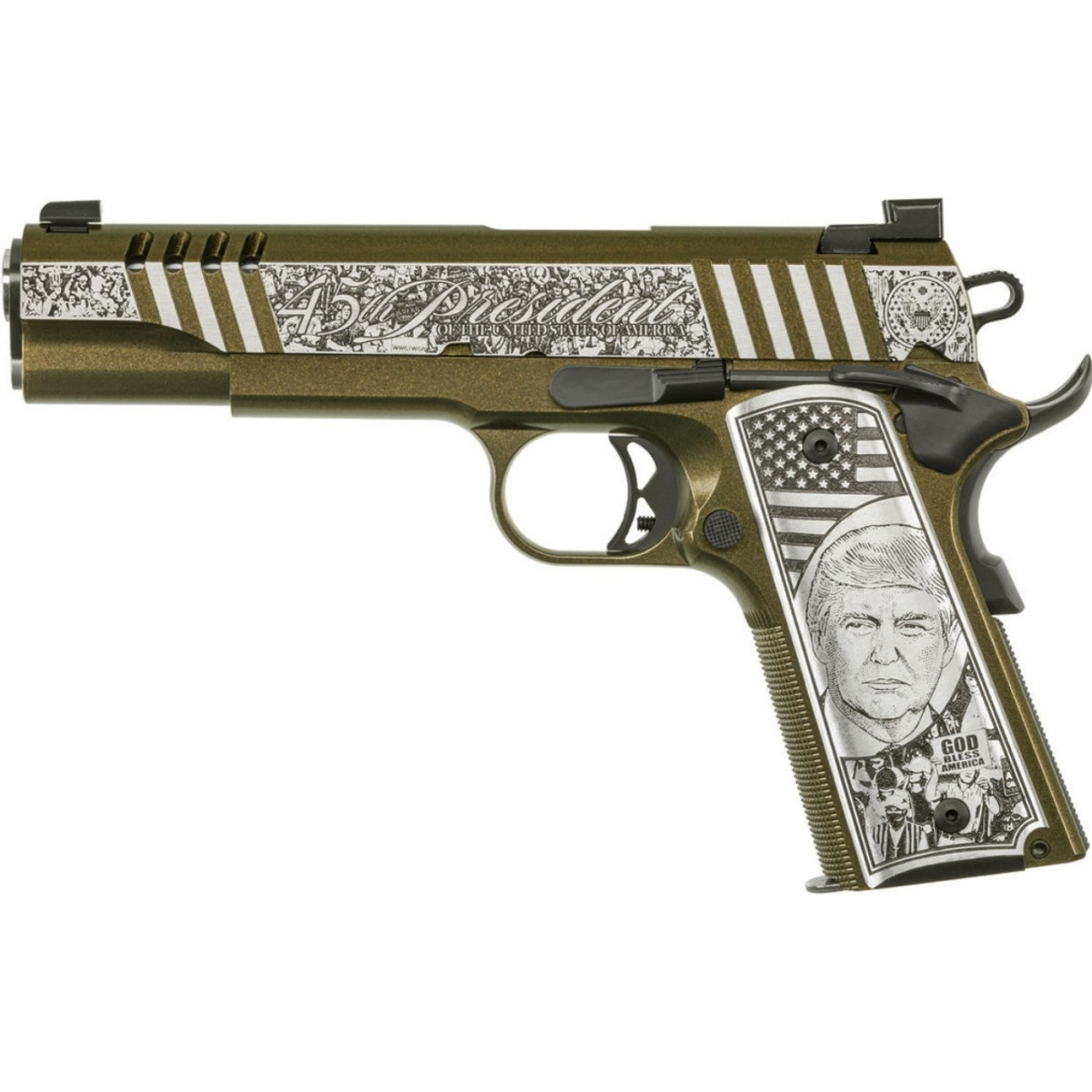 Auto-Ordnance - 1911A1, 5'' - Trump Rally Cry - Custom Special Edition - 1911TCAC12N - kaliber 9x19 mm