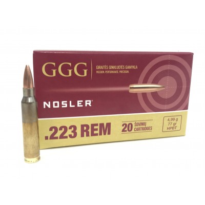 GGG .223 Rem 77gr HPBT Nosler