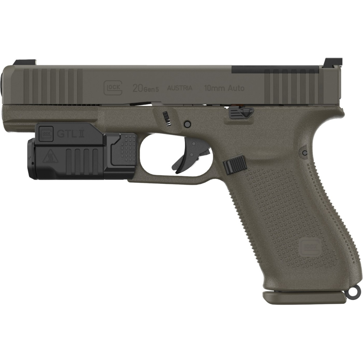 Glock 20 MOS Hunter Edition + Latarka GTL II - kaliber 9x19 mm
