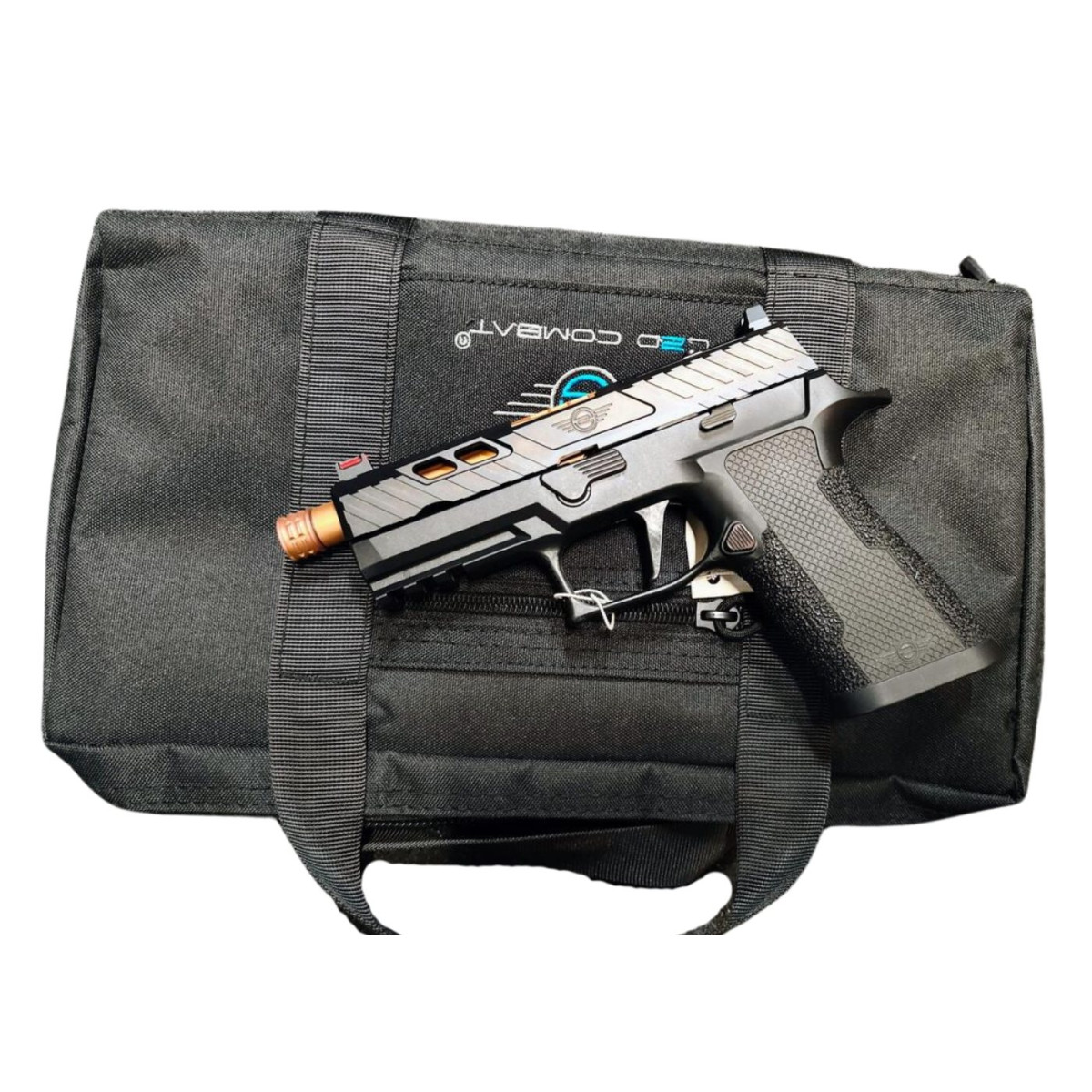 L2D Odyssey Executive P320 X-Carry Black, Bronze Barrel