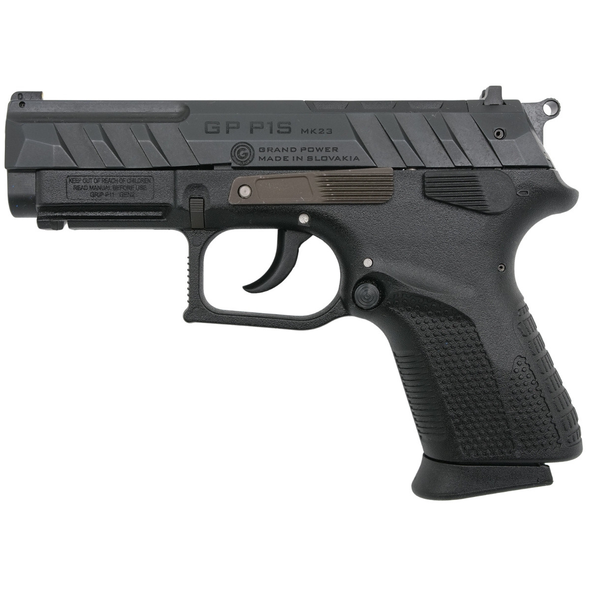 Grand Power P1S Mk23 - Decocker - Black - kaliber 9x19 mm