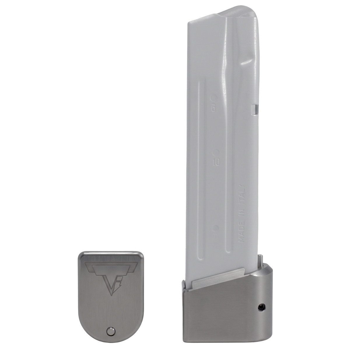 Taran Tactical Innovation - Aluminiowa stopka do magazynków Sig Sauer P320 +5 - Titanium Gray
