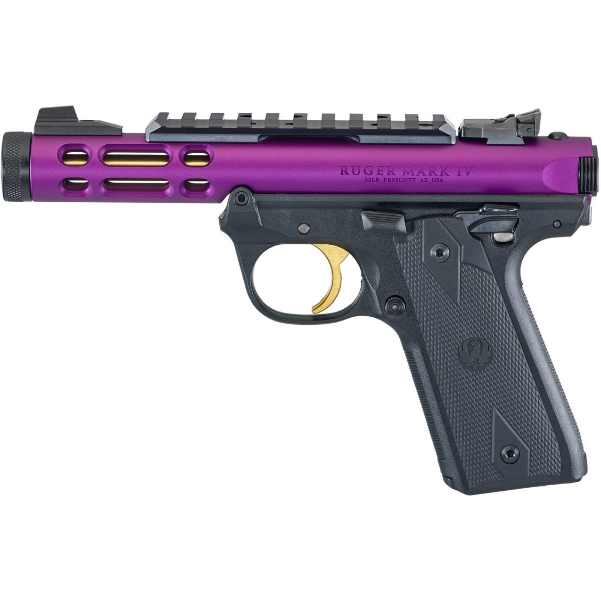 Ruger Mark IV 22/45 Lite Purple/Gold (43931)