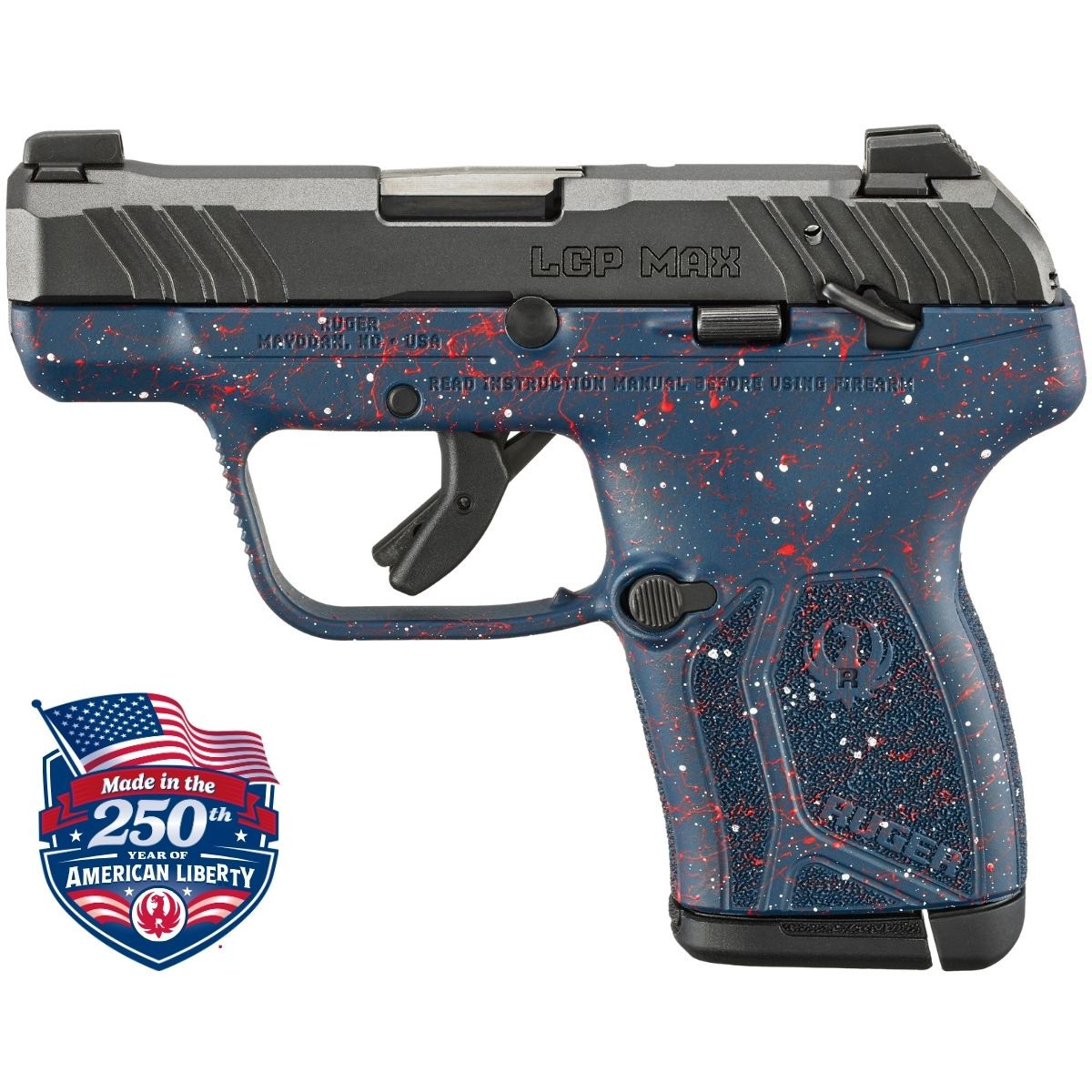 Ruger LCP Max Blue – Wersja Limitowana Z Okazji 250 Lecia USA – (13778) - kaliber 9x19 mm