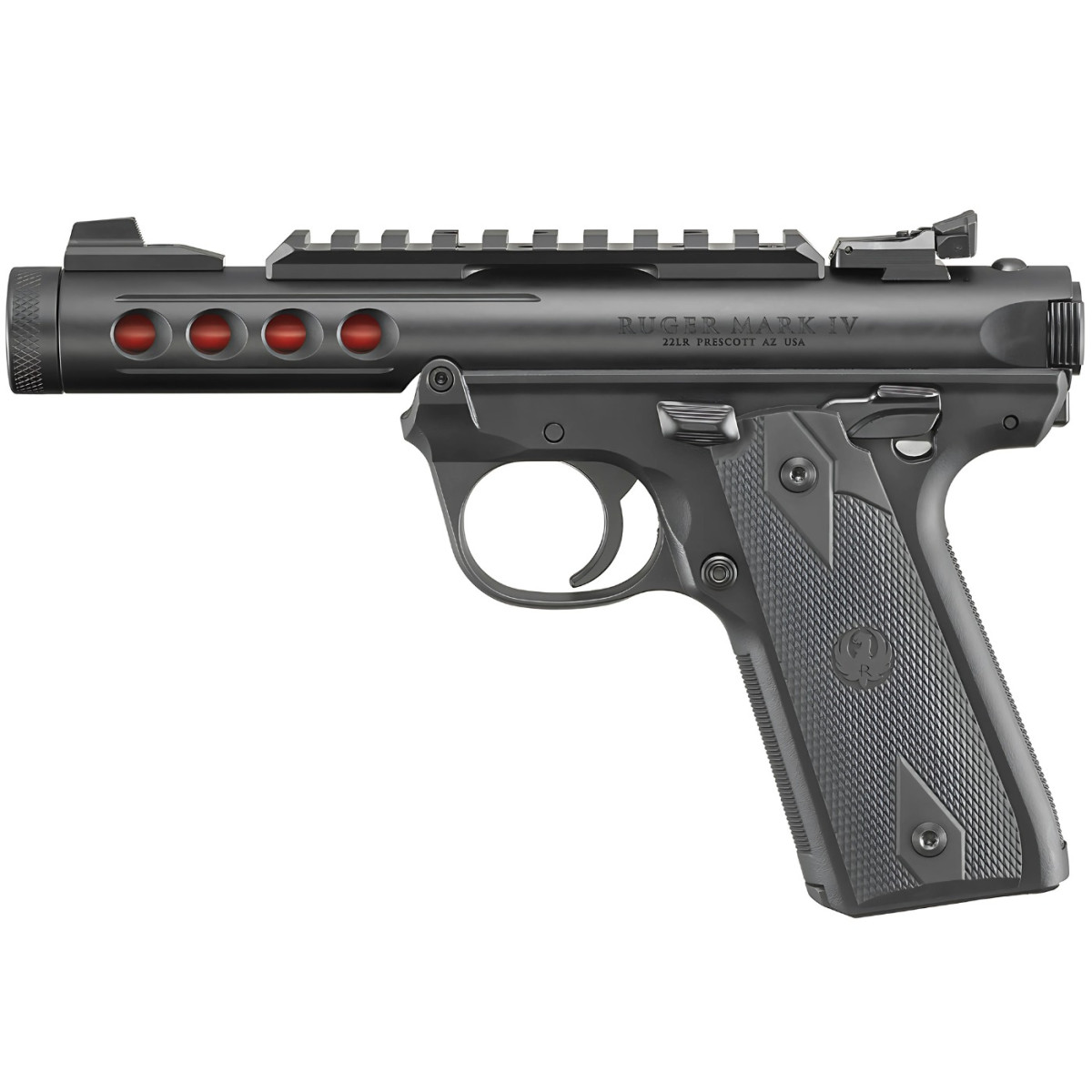 Ruger Mark IV 22/45 Lite Black/Red (43942)