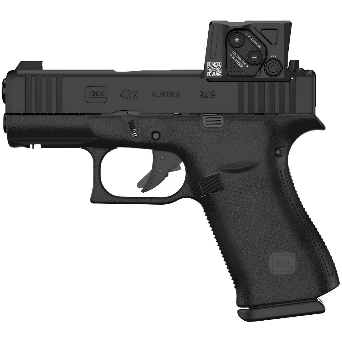 Glock 43x A-CUT Aimpoint COA - kaliber 9x19 mm