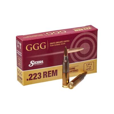 GGG .223 Rem 77gr HPBT Sierra