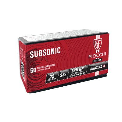 Fiocchi Subsonic HP .22 LR...